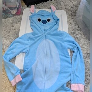 Disney stitch zip onesie